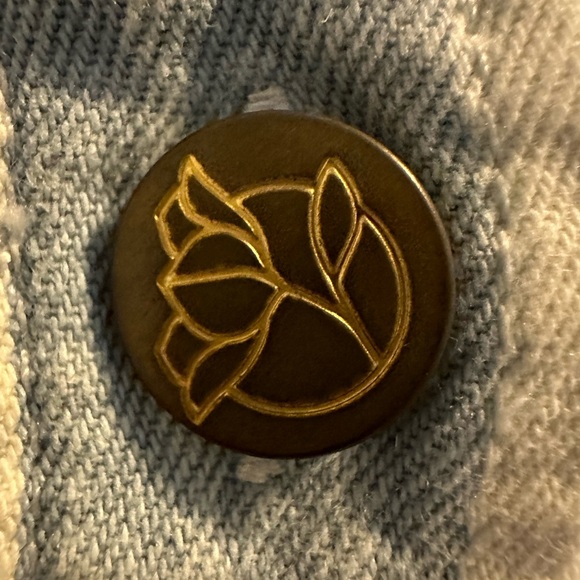 Button Front Tank Striped Light wash dress Draper James - Picture 5 of 9